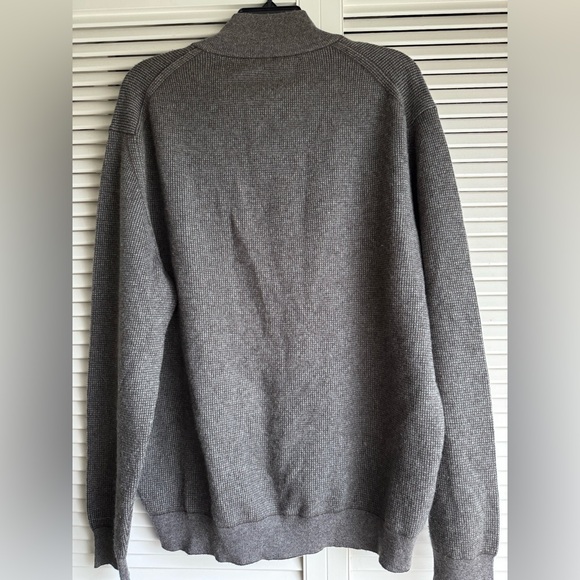 Ermenegildo Zegna Charcoal Zip-Up Sweater - Picture 5 of 6